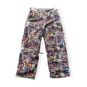 Rip Curl Boombox Music Snowboard Ski Pants Men's L Black / Multicolor